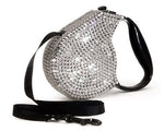 Parisian Pet 'Crystal Retractable Leash Silver' for Dogs & Cats – Durable, Stylish 16-Foot Leash with Comfortable Grip