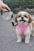 Load image into Gallery viewer, Parisian Pet 'Crystal Retractable Leash Silver' for Dogs & Cats – Durable, Stylish 16-Foot Leash with Comfortable Grip