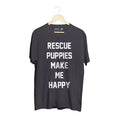Load image into Gallery viewer, Rescue Puppies Make Me Happy Title | Uni-Sex Crewneck Tee