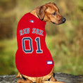 Load image into Gallery viewer, MLB Boston Red Sox Mesh Dog Jersey