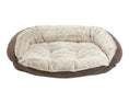 Load image into Gallery viewer, Bowsers Crescent Reversible Orthopedic Dog Bed in herringbone-ash