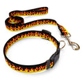 Load image into Gallery viewer, Red Flames Dog Collar