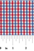 Load image into Gallery viewer, Red, White & Blue Plaid