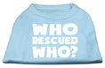 Load image into Gallery viewer, Pet Shirt "Who Rescued Who?"