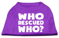 Load image into Gallery viewer, Pet Shirt "Who Rescued Who?"