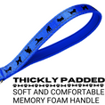 Load image into Gallery viewer, EcoBark Royal Blue Dog Leash- Padded Comfort Grip Leash - 4ft, 5ft, and 6ft Leash for Small and Medium Dogs