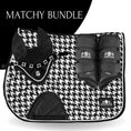 Load image into Gallery viewer, B&W - Herringbone Saddle Pad Set