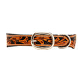Load image into Gallery viewer, Zoomper Hand-Tooled Leather Dog Collar