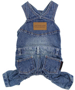 Parisian Pet 'Denim Overalls' – Durable and Trendy Pet Overalls for Dogs & Cats-Blue