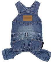 Parisian Pet 'Denim Overalls' – Durable and Trendy Pet Overalls for Dogs & Cats-Blue