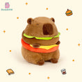 Load image into Gallery viewer, Capybara Hamburger Plushie