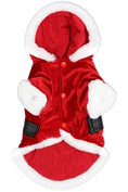 Load image into Gallery viewer, Parisian Pet 'Santa Claus Hoodie' for Dogs and Cats, Dog Christmas Holiday Apparel, Red