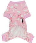 Load image into Gallery viewer, Parisian Pet 'Pink Swan' Pajama for Dogs & Cats, Luxury Pet Sleepwear, Cozy Dog Pajama Set-Valentine's Day