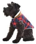 Load image into Gallery viewer, Parisian Pet 'Scottish Jacket' for Dogs & Cats, Plaid Pet Jacket, Formal Wear, Holiday Pet Jacket, Red/Blue Plaid