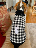 Load image into Gallery viewer, Parisian Pet 'Buffalo Checkered Sweater - Deer' for Dogs and Cats - Cozy, Stylish Winter Apparel in Classic White and Black