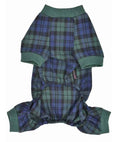 Load image into Gallery viewer, Parisian Pet 'Scottish Pajama Green & Blue Plaid' for Dogs & Cats, Designer Pet Sleepwear, Cozy Dog Pajama Set-Saint Patrick's Day