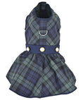 Load image into Gallery viewer, Parisian Pet 'Scottish Taffeta Dress' Dog & Cat Shirt – Festive Holiday Plaid Dog Dress, Comfortable & Stylish – Green, Blue
