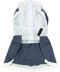 Load image into Gallery viewer, Parisian Pet 'Chambray Overall Dress' for Dogs and Cats, Designer Denim, Lightweight Summer Outfit, Blue