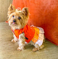 Load image into Gallery viewer, Parisian Pet 'Color Block Garden Dress' for Dogs and Cats, Comfortable and Stylish, Summer Outfit, Orange