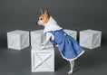 Load image into Gallery viewer, Parisian Pet 'Prairie Dress' for Dogs and Cats, Floral Design, Comfortable Lightweight Outfit, Denim & White