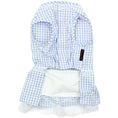 Load image into Gallery viewer, Parisian Pet 'Gingham Countryside Lace Dress' Dog & Cat Shirt – Stylish Blue Plaid Dress – Blue