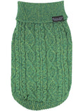 Load image into Gallery viewer, Parisian Pet 'Cable Knit Sweater' - Warm & Stylish Pet Sweater in Green for Dogs & Cats