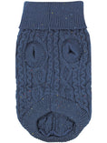 Load image into Gallery viewer, Parisian Pet 'Cable Knit Sweater' - Warm & Stylish Pet Sweater in Navy Blue for Dogs & Cats