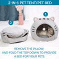 Load image into Gallery viewer, Cute Cat Shaped Cat Bed