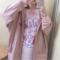 Load image into Gallery viewer, Pink Strawberry Bunny Harajuku T-Shirt