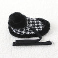 Load image into Gallery viewer, Tres Chic Black Houndstooth Dog Coat, Hat & Leash Set