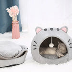 Cute Cat Shaped Cat Bed