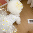 Load image into Gallery viewer, White Daisy Dog Dress