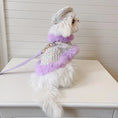 Load image into Gallery viewer, Tres Chic Lilac Tweed Coat, Hat & Leash Set