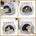 Load image into Gallery viewer, Cute Cat Shaped Cat Bed