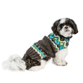 Load image into Gallery viewer, Charcoal Fairisle Wool Dog Sweater