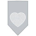 Load image into Gallery viewer, Pet and Dog Bandana Screen Printed, "Chevron Heart"
