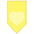 Load image into Gallery viewer, Pet and Dog Bandana Screen Printed, "Chevron Heart"