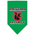 Load image into Gallery viewer, Pet and Dog Bandana Screen Printed, "Backyard Security"