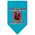 Load image into Gallery viewer, Pet and Dog Bandana Screen Printed, "Backyard Security"
