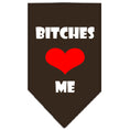 Load image into Gallery viewer, Pet and Dog Bandana Screen Printed, "Bitches Love Me"