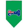 Load image into Gallery viewer, Pet and Dog Bandana Screen Printed, "Bone Shaped Australian Flag"