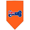 Load image into Gallery viewer, Pet and Dog Bandana Screen Printed, "Bone Shaped Australian Flag"