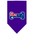 Load image into Gallery viewer, Pet and Dog Bandana Screen Printed, "Bone Shaped Australian Flag"