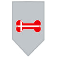 Load image into Gallery viewer, Pet and Dog Bandana Screen Printed, "Bone Shaped Denmark Flag"