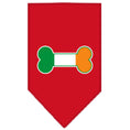 Load image into Gallery viewer, Pet and Dog Bandana Screen Printed, "Bone Shaped Flag Ireland"