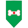 Load image into Gallery viewer, Pet and Dog Bandana Screen Printed, "Bone Shaped Flag Japan"