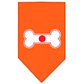 Load image into Gallery viewer, Pet and Dog Bandana Screen Printed, "Bone Shaped Flag Japan"