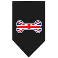 Load image into Gallery viewer, Pet and Dog Bandana Screen Printed, "Bone Shaped UK Flag"