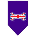 Load image into Gallery viewer, Pet and Dog Bandana Screen Printed, "Bone Shaped UK Flag"