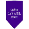 Load image into Gallery viewer, Pet and Dog Bandana Screen Printed, "Caution: Can't Hold My Licker"